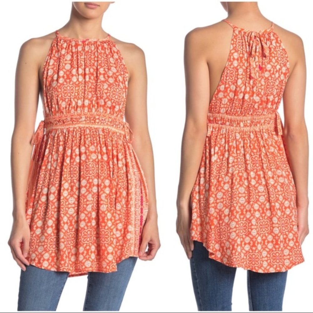 Free People Womens Mid Summers Day Printed Halter